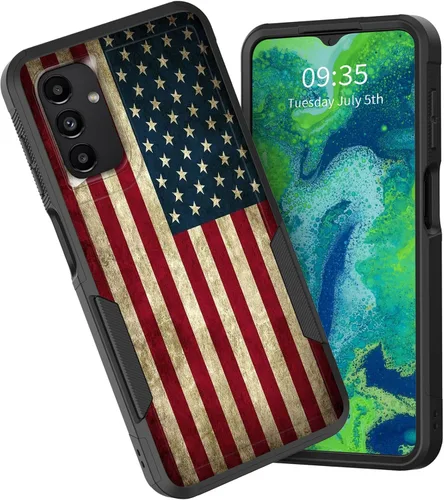 Vista 26 de Funda para Galaxy A15 5G, doble capa híbrida resistente a prueba de golpes, policarbonato duro, silicona suave, TPU, funda protectora para Samsung