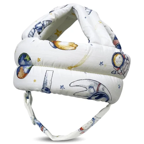 Vista 19 de Protector de cabeza de bebé, casco de bebé para gatear, caminar, sin golpes, cabeza de seguridad, gorra protectora ajustable para caminar, jugar