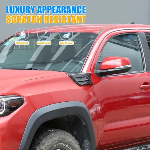 Vista 3 de Cubierta de guarnición para parachoques superior de automóvil compatible con Toyota Tacoma 2016 2017 2018 2019, panel decorativo de guarnición