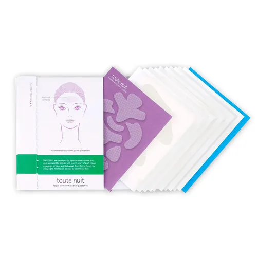 Vista 6 de Toute Nuit Parches para arrugas – Ranuras – Cinta facial para máxima cobertura de la frente – Parches antiarrugas hipoalergénicos – 20