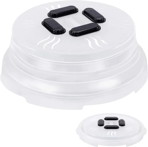 Vista 9 de HOVER COVER Tapa protectora magnética contra salpicaduras, tapa de 10 pulgadas transparente libre de BPA para alimentos, protector de plato