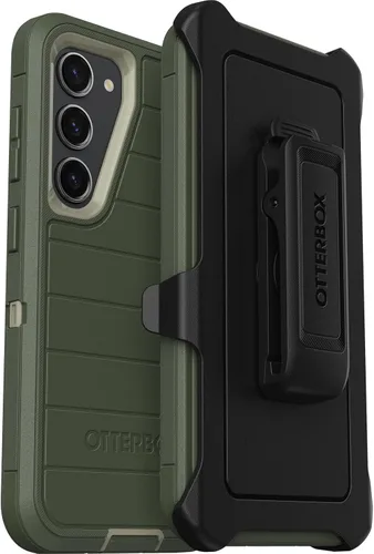 Vista 13 de OtterBox Galaxy S23 (Solo) - Funda Defender Series - Negra, Resistente y Duradera - con Protección de Puertos - Incluye Clip de Holster y Pata