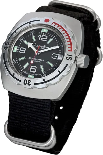 Vista 2 de VOSTOK Amphibian 090640 - Reloj de pulsera automático para hombre con cuerda automática