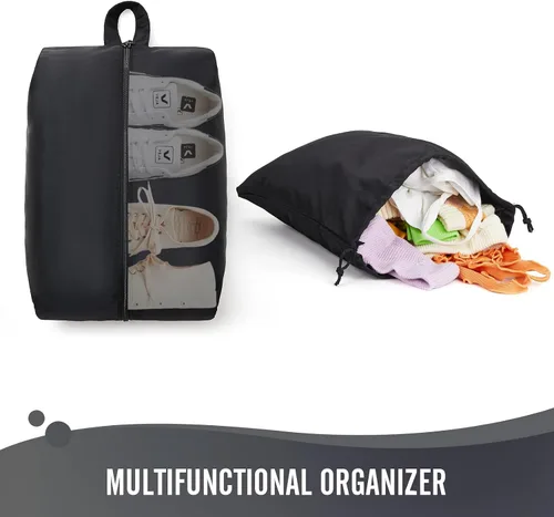 Vista 5 de Veken - Juego de 6 cubos de embalaje para maletas, bolsas organizadoras de viaje para equipaje de mano, juego de bolsas organizadoras de maleta