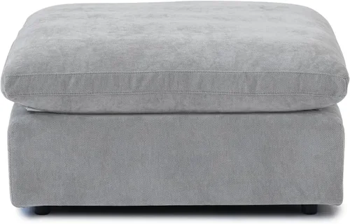 Vista 10 de WJShome Sofá Seccional Cloud Couch de 83 pulgadas para sala de estar, sofá seccional modular relleno de plumón, sofás en forma de L con otomana