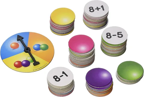Vista 3 de Learning Resources Juego de matemáticas Pop para suma y resta: tarjetas flash de números, manipuladores matemáticos, imprescindibles para el aula