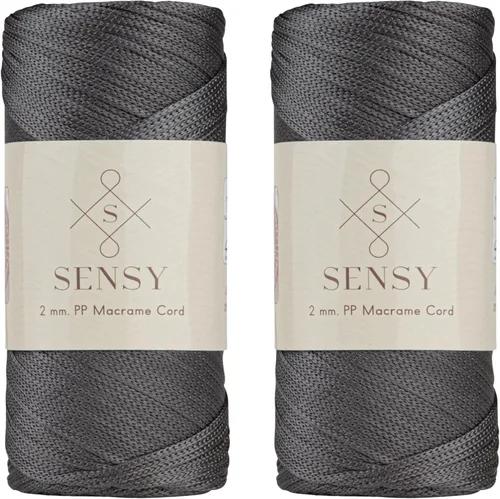 Vista 88 de Sensy Premium 2mm 229.5 metros de cuerda de poliéster 100% cordón de polipropileno Cordón de macramé 2mm Cordón para bolso de crochet Hilo
