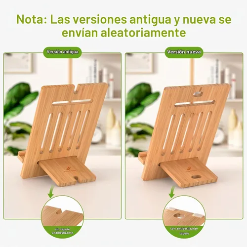 Vista 8 de Pezin & Hulin Soporte de bambú ajustable para tableta, bambú natural Large (bambú)