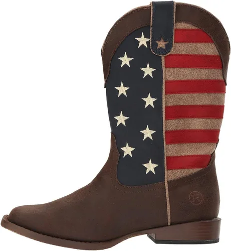 Vista 6 de ROPER Bota Western Patriot Americana para bebé niña