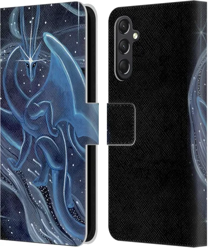 Vista 349 de Head Case Designs Officially Licensed Carla Morrow Galactic Entrancement Dragons Leather Wallet Case Compatible with Samsung Galaxy A07 4G