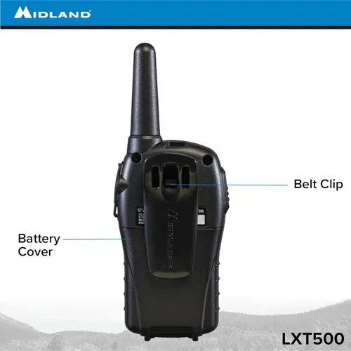 Vista 4 de Midland LXT500VP3 FRS Radios bidireccionales - Paquete de 4 paquetes con cargadores