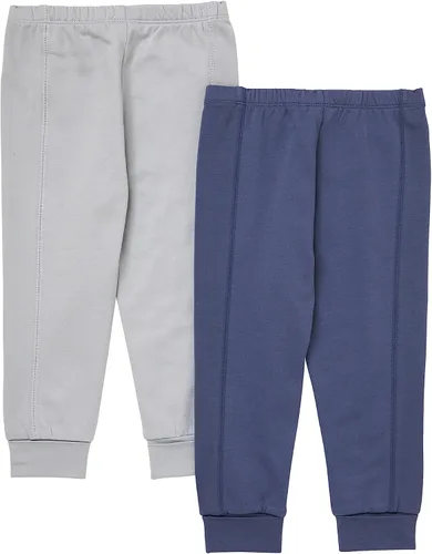 Vista 2 de Hanes Pantalones deportivos unisex Pure Comfort French Terry para niña y bebé, paquete de 2