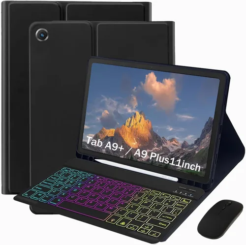 Vista 11 de Funda de teclado para Samsung Galaxy Tab A9 de 8,7 pulgadas