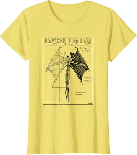 Vista 14 de Stranger Things 4 Demobat Biology Camiseta, Blanco, S