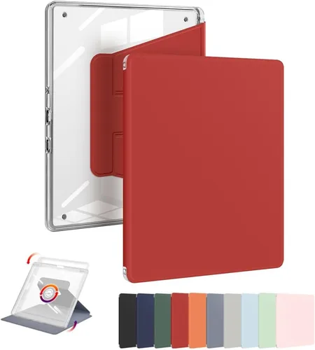 Vista 9 de Funda para Kindle Scribe con portalápices (rotación de 360 grados y encendido automático/apagado automático), funda con soporte de folio premium