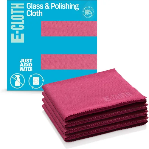 Vista 28 de E-Cloth - Paños para vidrio y pulido, limpiador de vidrio de microfibra premium, ideal para ventanas, vidrio y espejos, lavable y reutilizable