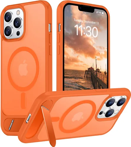 Vista 274 de Funda para iPhone 11 con compatibilidad magnética, [Soporte invisible incorporado][Compatible con MagSafe]