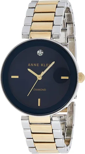 Vista 10 de Anne Klein Reloj de pulsera con esfera de diamante genuino para mujer
