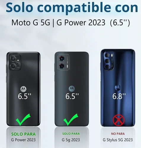 Vista 2 de FNTCASE Funda para Moto G 5G 2023 / Moto G Power 5G 2023 con función atril