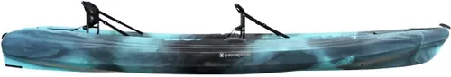 Vista 2 de Perception Tribe 13.5 - Kayak tándem sentado en la parte superior para diversión completa, almacenamiento trasero grande con amarres