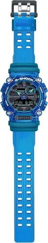Vista 2 de G-Shock GA900SKL-2A Sound Waves Skeleton Series Reloj, verde azulado, Azul, Moderno