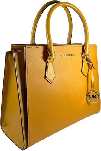 Vista 4 de Michael Kors Hope - Bolso bandolera de cuero grande caléndula CaléndulaOro L