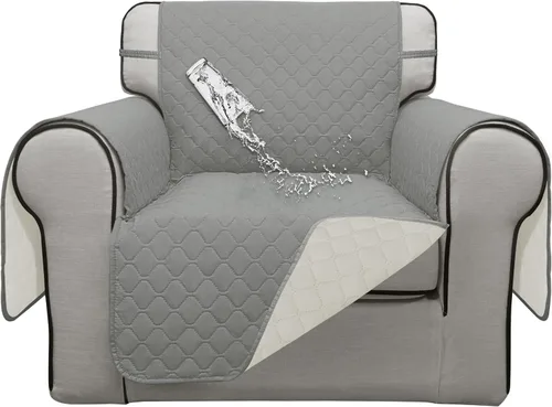 Vista 18 de ISSUNTEX Fundas de sofá de dos plazas con doble protección 100% impermeables para sala de estar, fundas para sofá de 2 cojines, protector de muebles