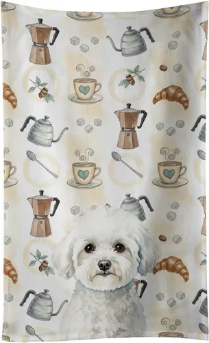 Vista 366 de Caroline's Treasures Afghan Hound - Toalla de cocina para barra de café, terciopelo frontal y lazo de algodón, lavable a máquina Sabueso afgano