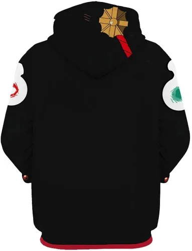 Vista 2 de Timmor Anime Toilet-Bound Hanako-kun Cosplay Hoodie with Earring, Christmas Helloween Gift 3D Printed Sweatshirt.