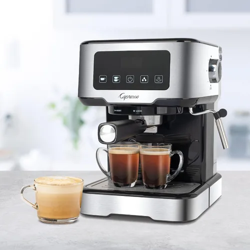 Vista 3 de Capresso Café TS Máquina de café espresso con pantalla táctil, 50 onzas, color plateado