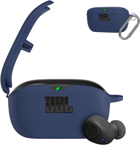 Vista 9 de Funda para Estuche de JBL Vibe Buds, Cubierta Protectora de Silicona Portátil Resistente a Rayones y Golpes con Diseño de Logo Visible Compatible