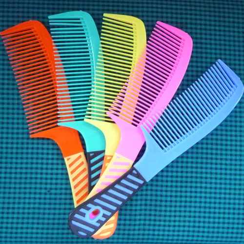 Vista 4 de zYoung 5 peines para mujer, juego de peine de dientes, peine redondo con mango