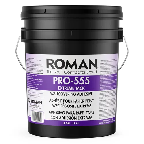 Vista 5 de Roman PRO-555 Extreme Tack Adhesivo para papel tapiz, bronceado, 1 galón