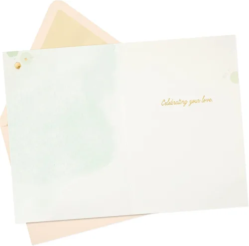 Vista 2 de Tarjeta de boda Hallmark Signature, Tarjeta de despedida de soltera, Tarjeta de compromiso (Confetti)