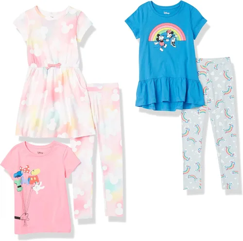 Vista 64 de Amazon Essentials Disney Marvel Star Wars Frozen Conjunto de ropa de mezcla y combinación de princesa para niñas y niños pequeños