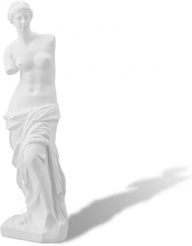 Vista 14 de Escultura de resina blanca, figura de réplica de arte clásico para decoración de estantes de oficina en casa, adorno de modelo de boceto estético