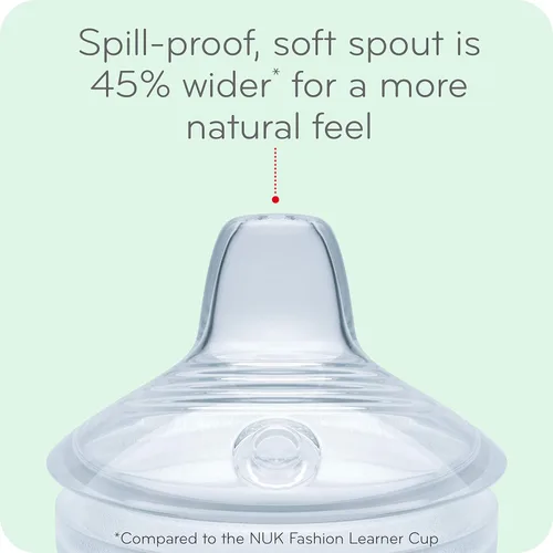 Vista 3 de NUK Simply Natural Learner Cup White 4.96 onzas (paquete de 1)