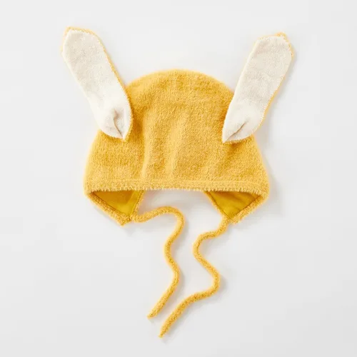 Vista 5 de Newbron - Gorro de conejito para niños y niñas, sombrero de hospital con orejas de conejo para bebés y niños pequeños
