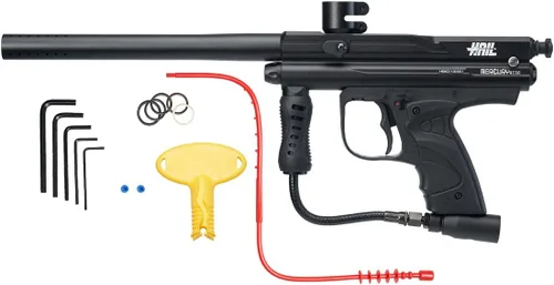 Vista 5 de Mercury Rise Marcador de Pistola de Paintball Semiautomático Hail Calibre .68 Granizo Negro