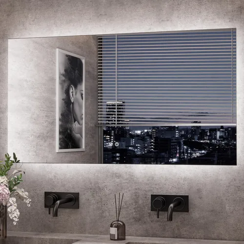 Vista 43 de TETOTE - Espejo retroiluminado para baño con luz, botón táctil regulable y función antivaho (horizontal o vertical)