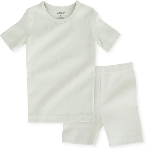 Vista 122 de AVAUMA - Pijama para niños y niñas de algodón básico para uso diario
