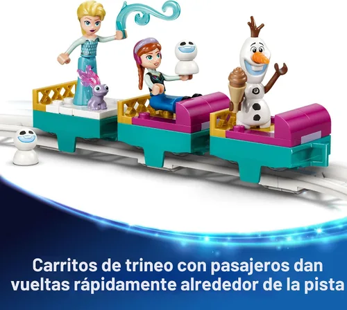 Vista 5 de LEGO Disney Frozen Elsa's Ice Castle & Snow Ride Adventure Building Toy - Juguetes de Frozen para niñas y niños, a partir de 4 años - Regalo