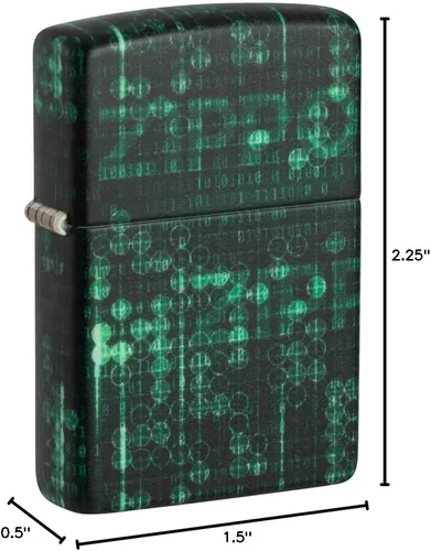 Vista 10 de Zippo Encendedor de bolsillo con diseño de patrón de 540 colores que brilla en la oscuridad