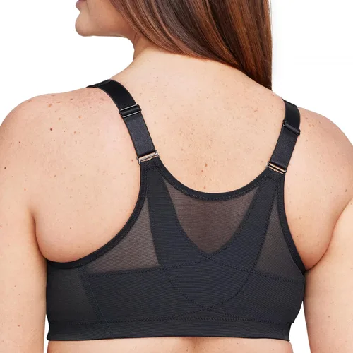Vista 2 de Sostén Glamorise de mujer, tamaño plus, postura mágica elevada, apoyo de espalda, negro, 48I