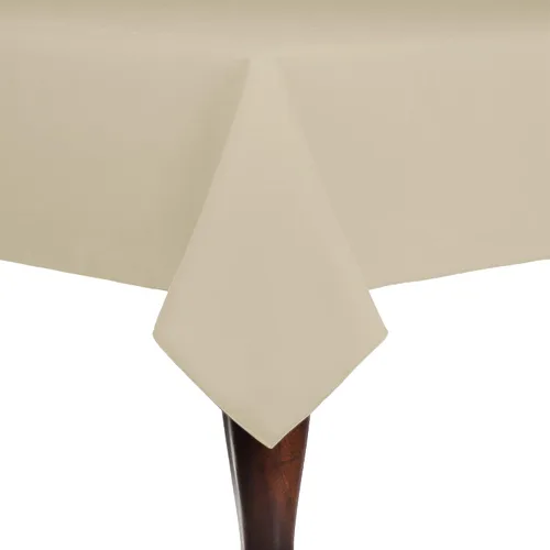 Vista 16 de Ultimate Textile Cotton-Feel 72 x 108-Inch Rectangular Fine Dining Tablecloth Black