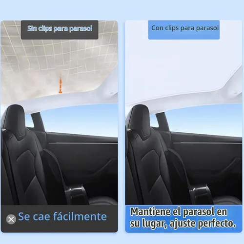 Vista 4 de Jaronx Clips para parasol Tesla, clips de inserción para techo corredizo