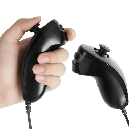 Vista 3 de XiQiDianr Nunchuck Controller, 2 Pack Nunchuck Controller Replacement for wii Nunchuck Controller Joystick Gamepad, Compatible with Nintendo Wii &