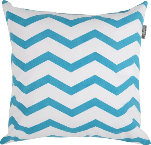 Vista 3 de Accent Home - Cojín 100% de algodón 4 fundas de cojín (sin relleno), cojines invisibles con cremallera, cojines estampados 100% algodón