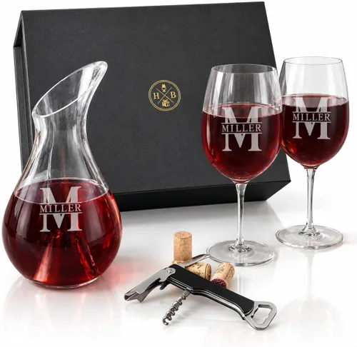 Vista 10 de Decantador de vino personalizado - Jarra de vino grabada por HomeWetBar