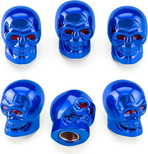 Vista 39 de 4 piezas de tapas de válvula de neumático estilo Cobra, forma de cabeza de serpiente, tapas universales de válvula de neumático con núcleo de cobre